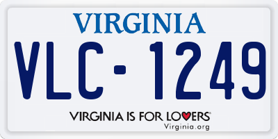 VA license plate VLC1249