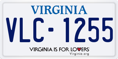 VA license plate VLC1255