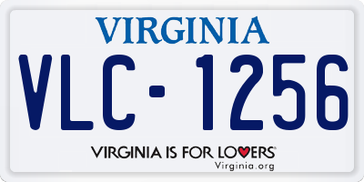 VA license plate VLC1256