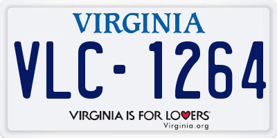 VA license plate VLC1264