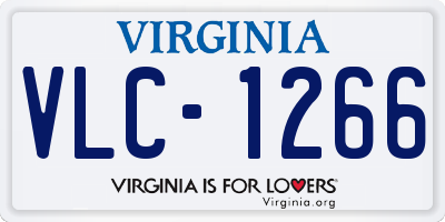 VA license plate VLC1266