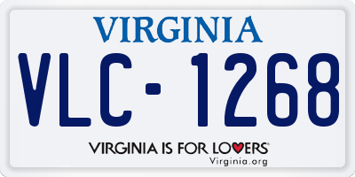 VA license plate VLC1268