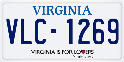 VA license plate VLC1269