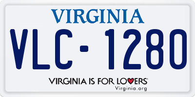 VA license plate VLC1280