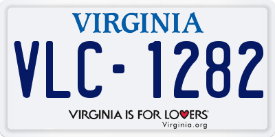 VA license plate VLC1282