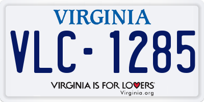 VA license plate VLC1285