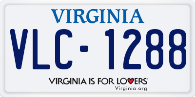VA license plate VLC1288