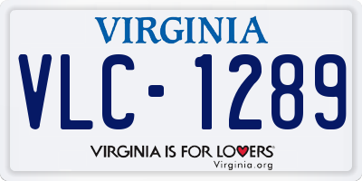 VA license plate VLC1289