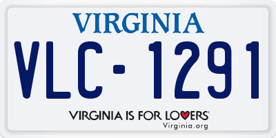 VA license plate VLC1291