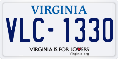 VA license plate VLC1330