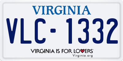 VA license plate VLC1332