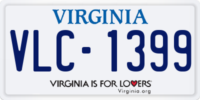 VA license plate VLC1399