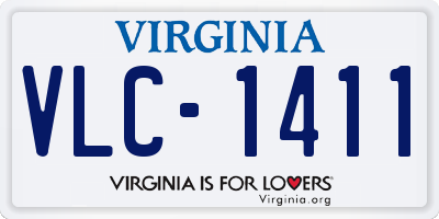 VA license plate VLC1411