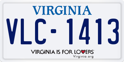 VA license plate VLC1413