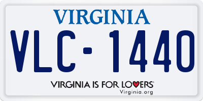 VA license plate VLC1440
