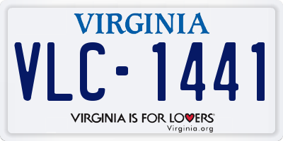 VA license plate VLC1441