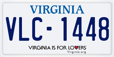 VA license plate VLC1448