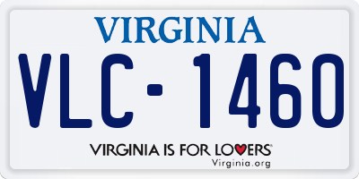 VA license plate VLC1460