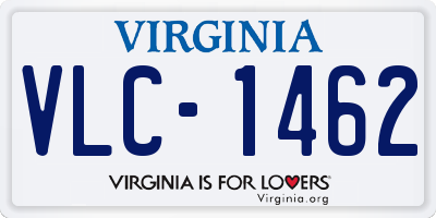 VA license plate VLC1462