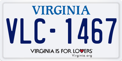 VA license plate VLC1467