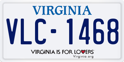 VA license plate VLC1468