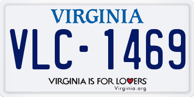 VA license plate VLC1469