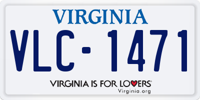 VA license plate VLC1471
