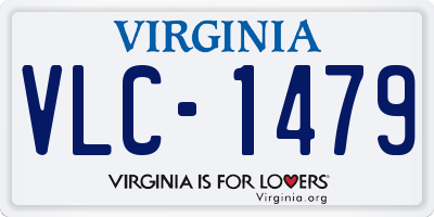 VA license plate VLC1479