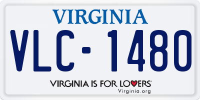 VA license plate VLC1480