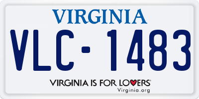 VA license plate VLC1483