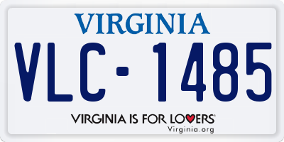 VA license plate VLC1485