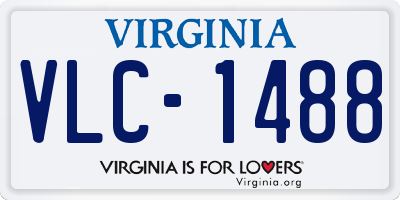 VA license plate VLC1488