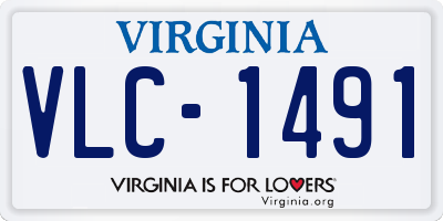 VA license plate VLC1491