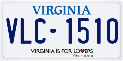 VA license plate VLC1510