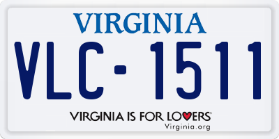 VA license plate VLC1511
