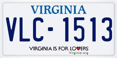 VA license plate VLC1513
