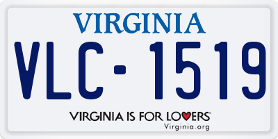VA license plate VLC1519