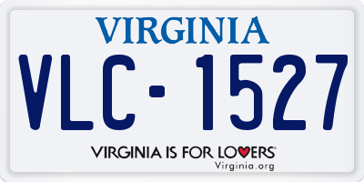 VA license plate VLC1527