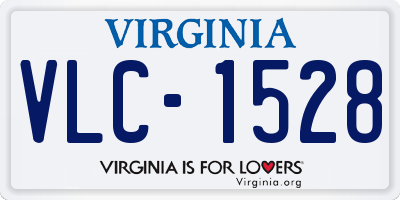 VA license plate VLC1528