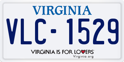 VA license plate VLC1529