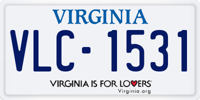 VA license plate VLC1531