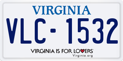 VA license plate VLC1532