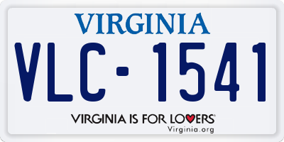 VA license plate VLC1541