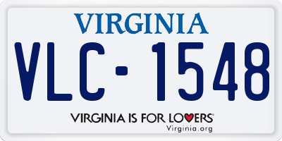 VA license plate VLC1548