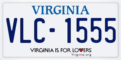 VA license plate VLC1555