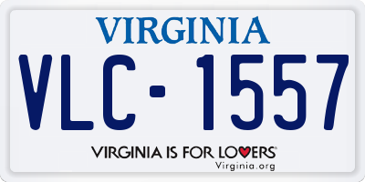 VA license plate VLC1557