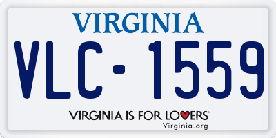 VA license plate VLC1559
