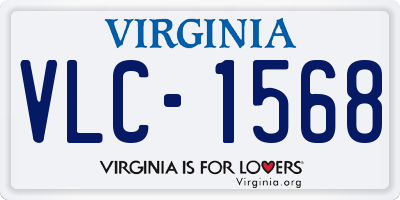 VA license plate VLC1568