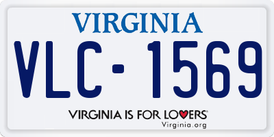 VA license plate VLC1569
