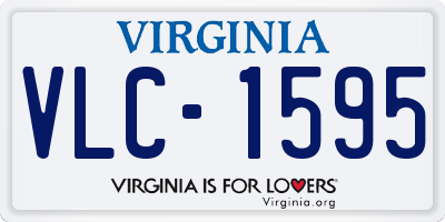 VA license plate VLC1595